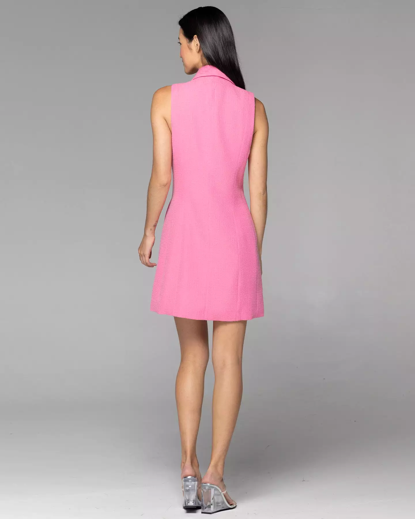 Fate + Becker Walk This Way Sleeveless Blazer Dress - Candy Pink