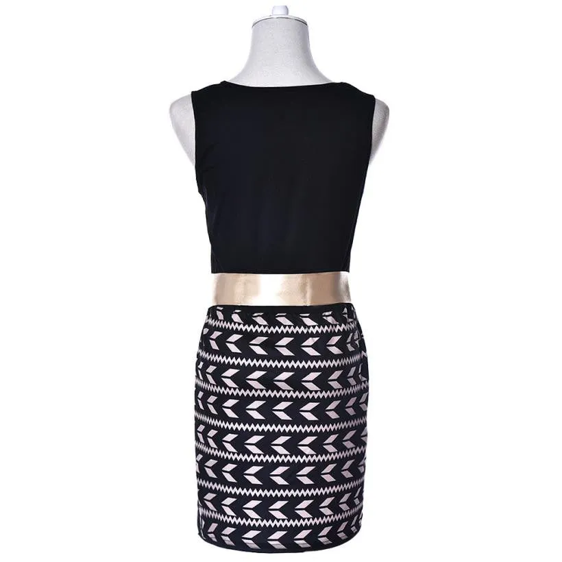 Feida Women Office Dress Elegant Ladies Casual Sleeveless Bandage Dress Women Sexy Bodycon Midi Dress Belt Vestidos