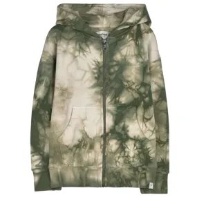 Finger In The Nose Safari Khaki Tie & Dye Zipped Hoodie