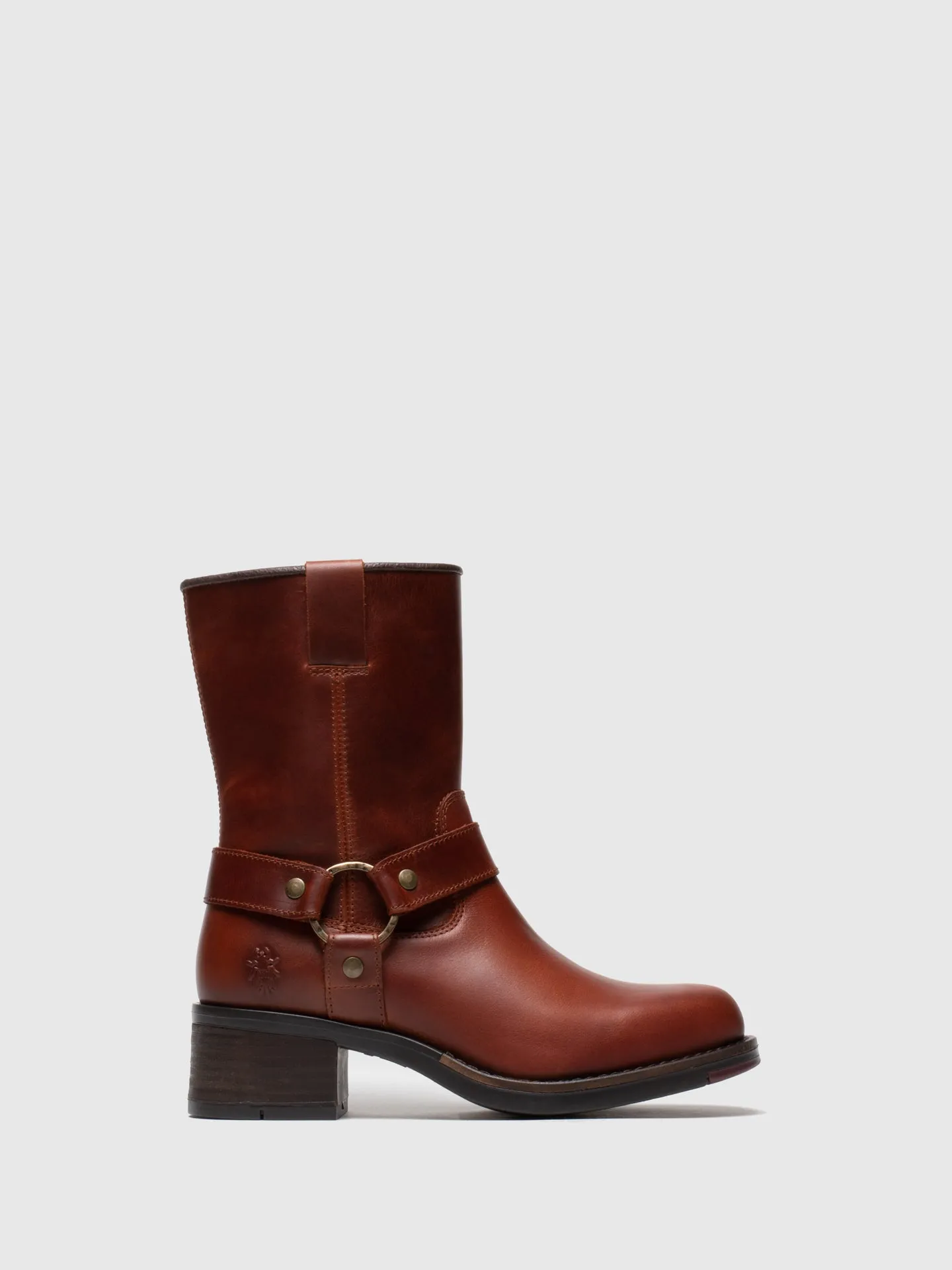 Firebrick Zip Up Ankle Boots