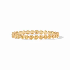 Flora Gold Medium Stacking Bangle Bracelet by Julie Vos