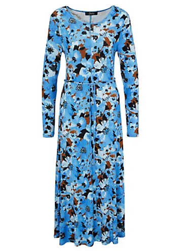 Floral Print Midi Dress by Aniston | Look Again