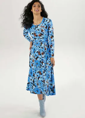 Floral Print Midi Dress by Aniston | Look Again