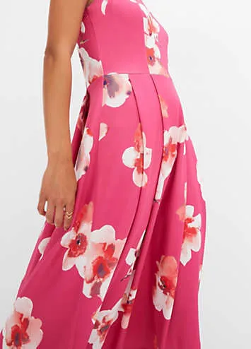 Flower Print Jersey Midi Dress by bonprix | Look Again