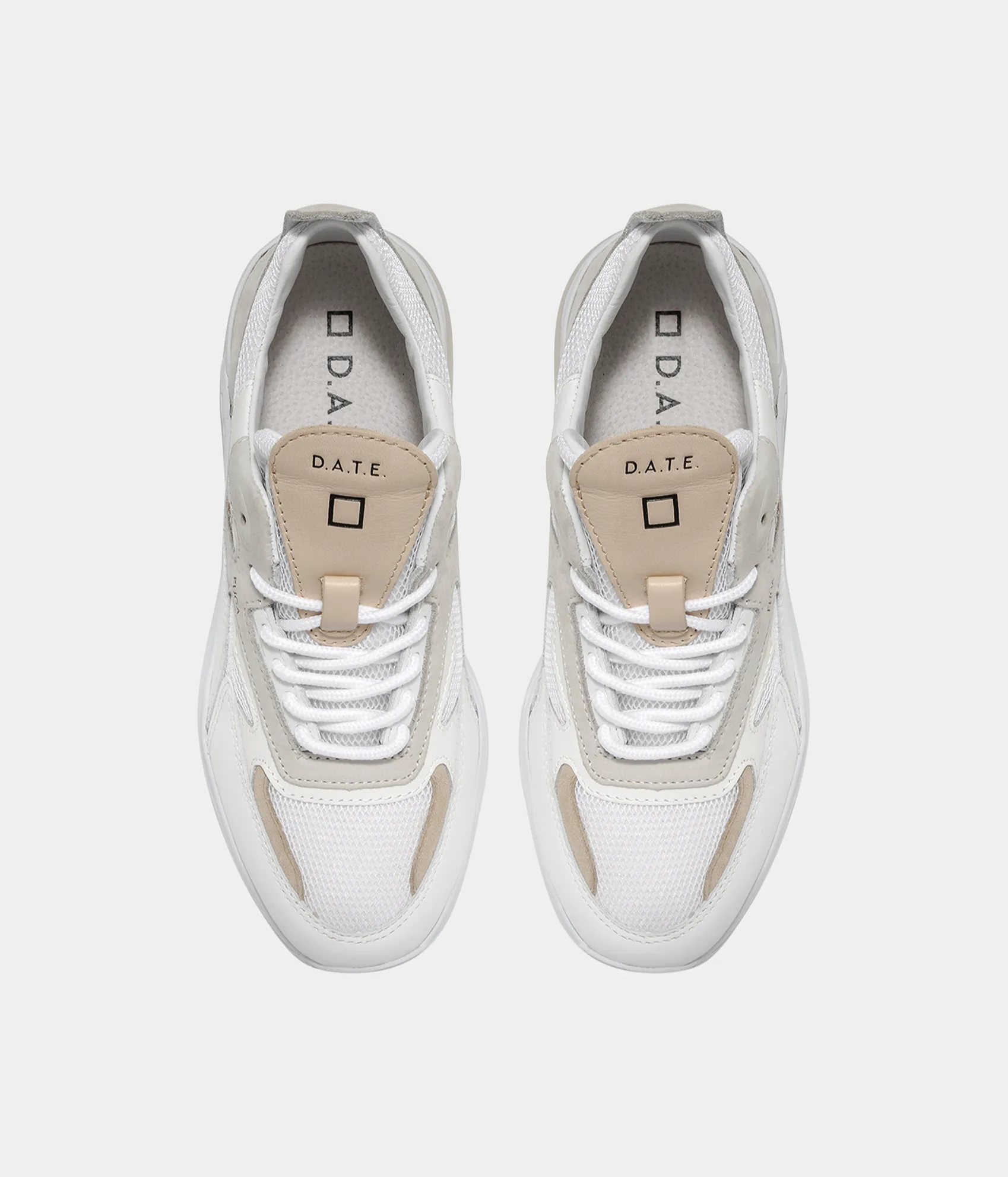 Fuga Mesh Sneakers - White Cuoio