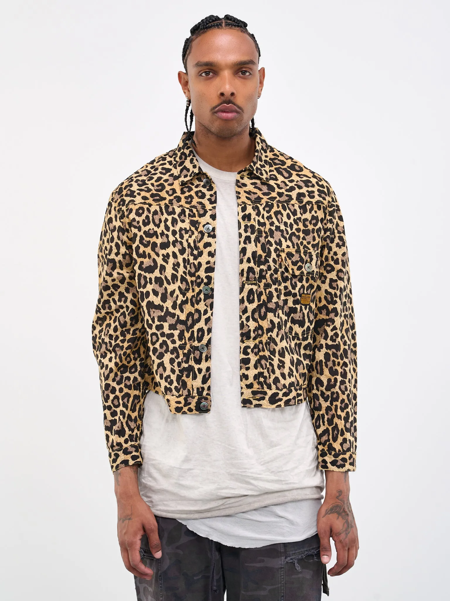 Gauze Leopard Jacket (K2304LJ132-BR)