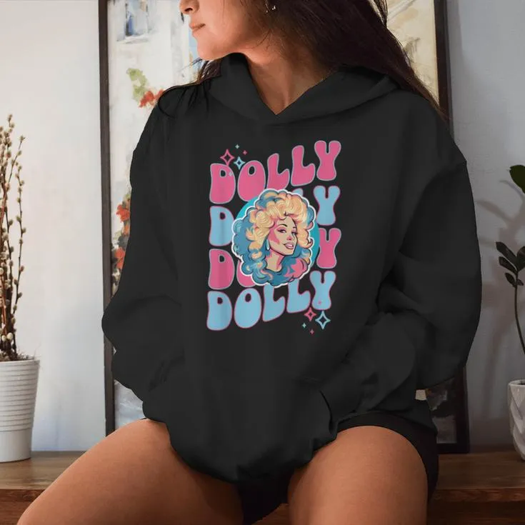 Girl Retro Personalized Dolly First Name Vintage Style Women Hoodie