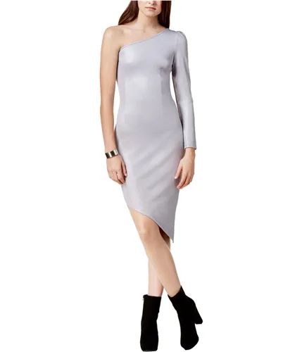 Glam Womens Asymmetrical Bodycon Dress