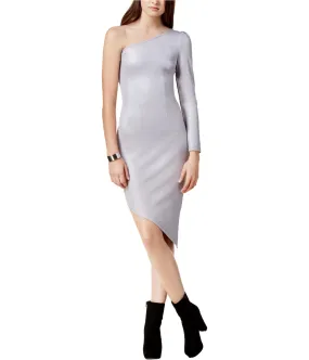 Glam Womens Asymmetrical Bodycon Dress