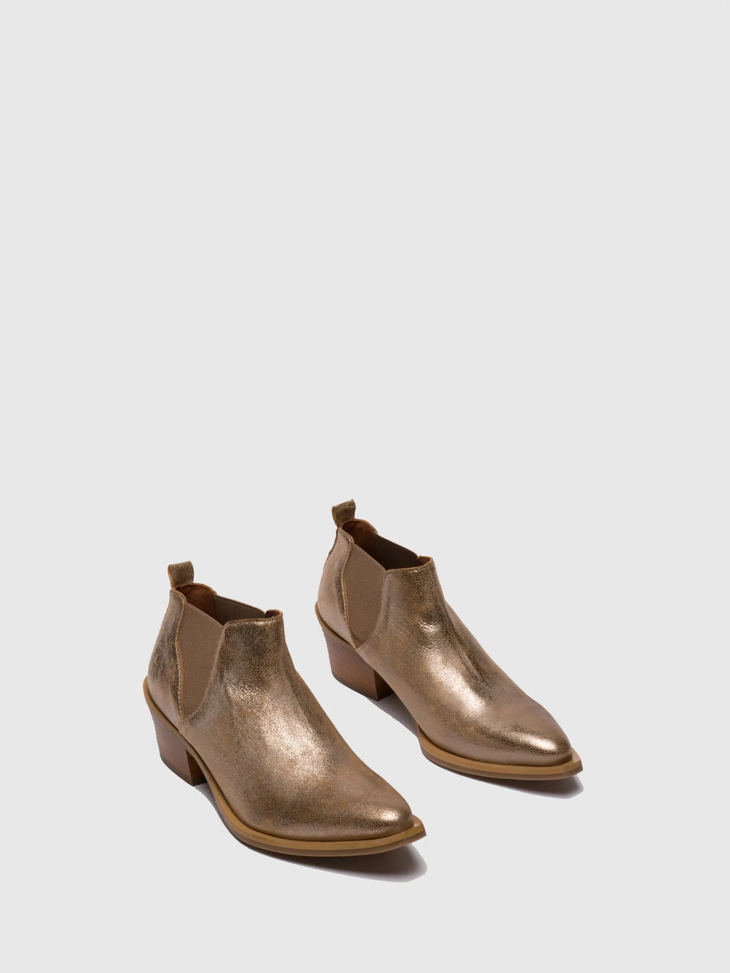 Gold Chelsea Ankle Boots