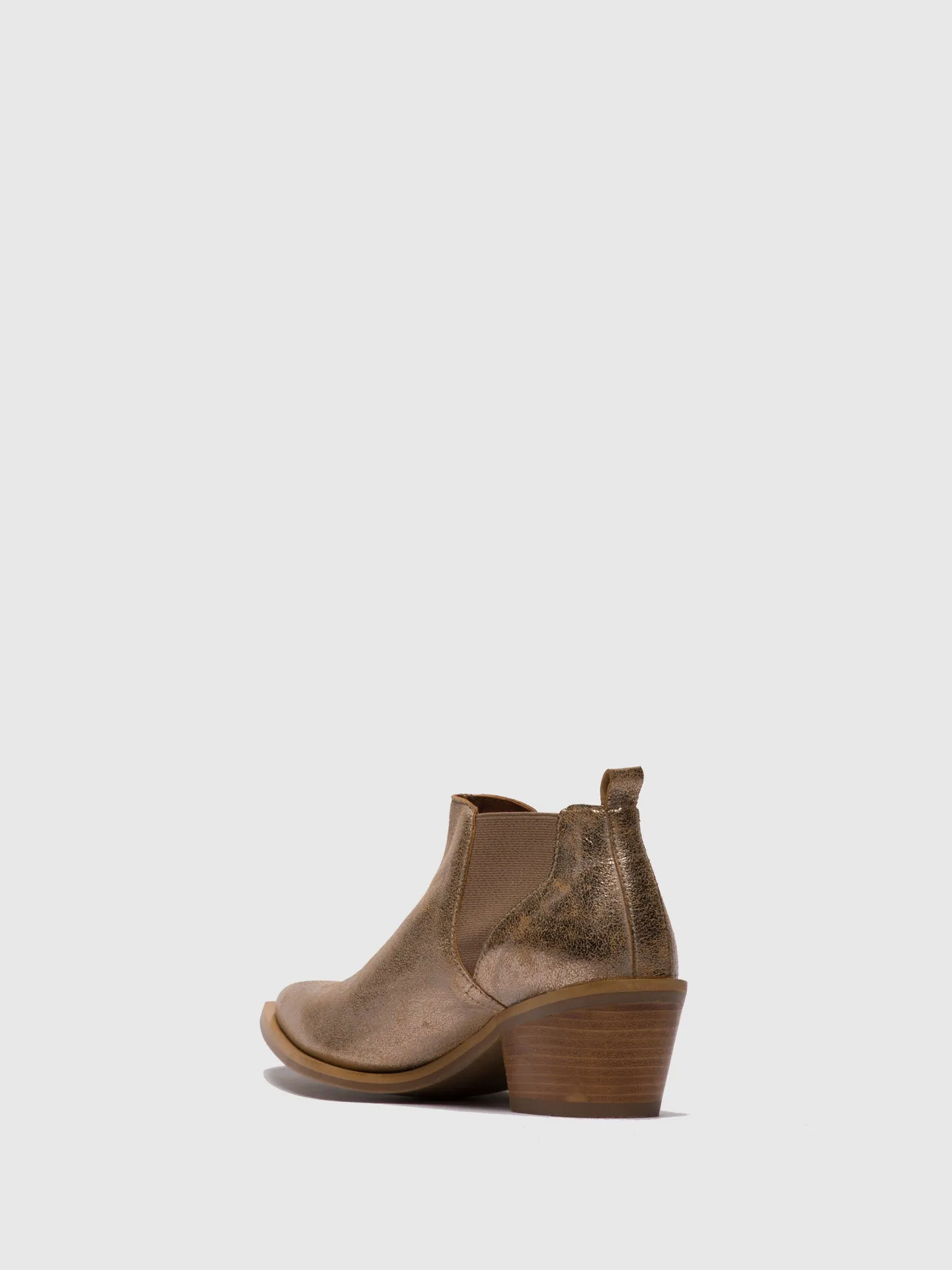 Gold Chelsea Ankle Boots