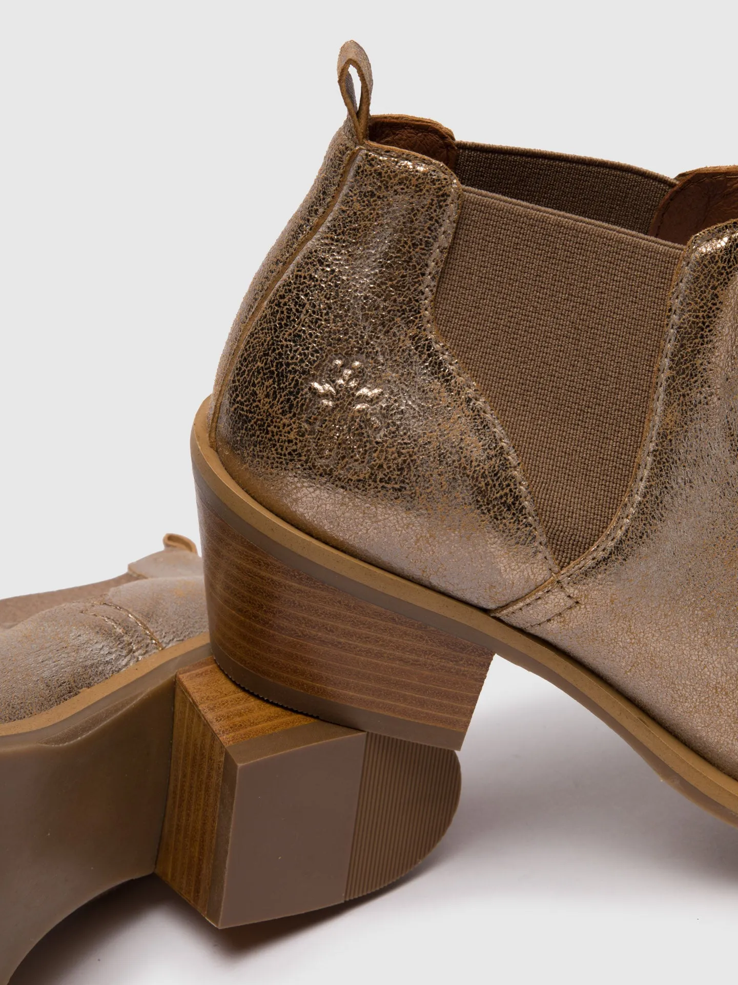 Gold Chelsea Ankle Boots