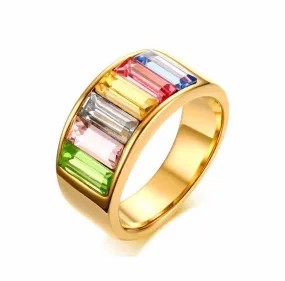 Gold Plated Multicolour Ring