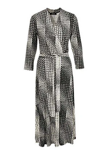 Graphic Print Midi Dress by Aniston | Look Again