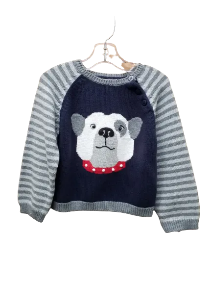 Grey Sweater Bulldog