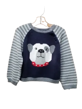 Grey Sweater Bulldog