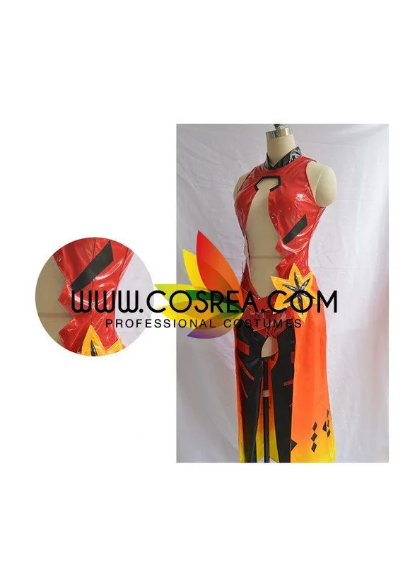 Guilty Crown Inori Yuzuriha Leather Cosplay Costume