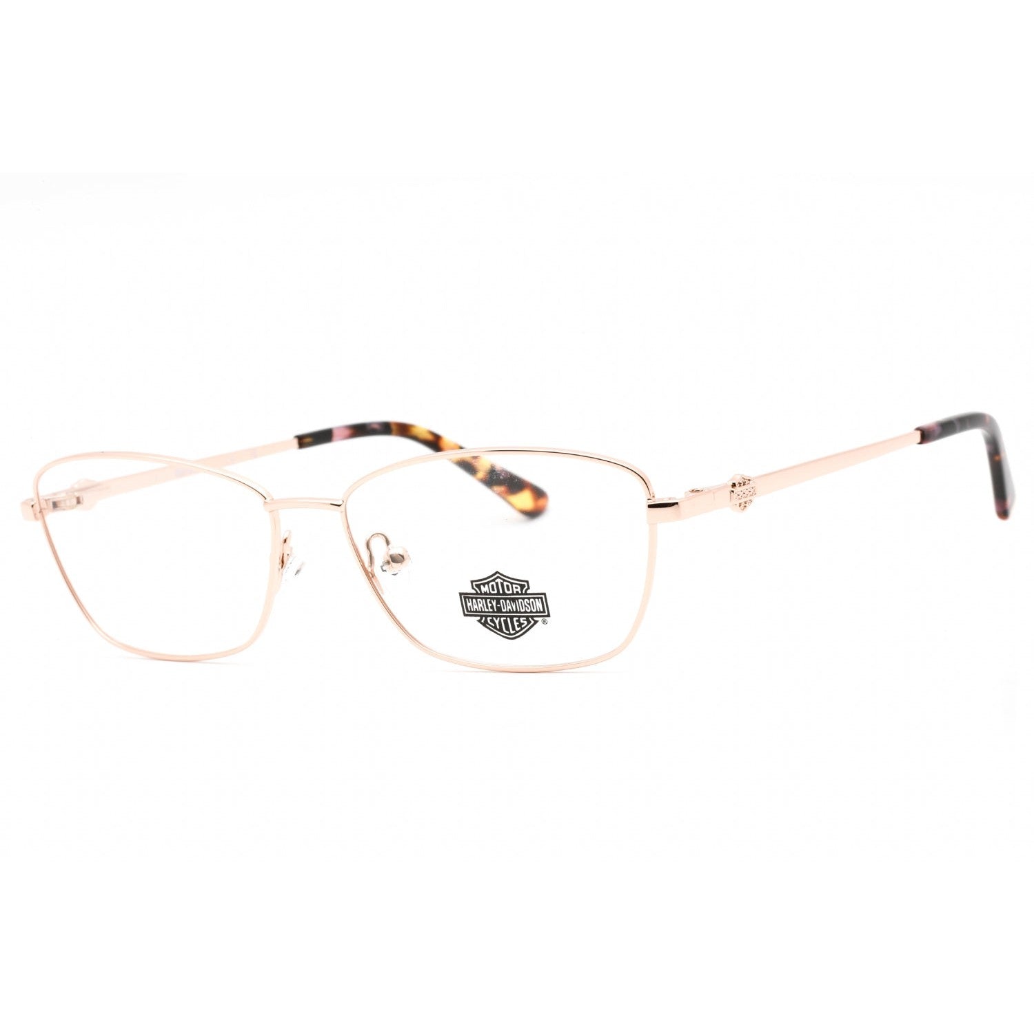 Harley Davidson HD0560 Eyeglasses shiny rose gold / Clear demo lens