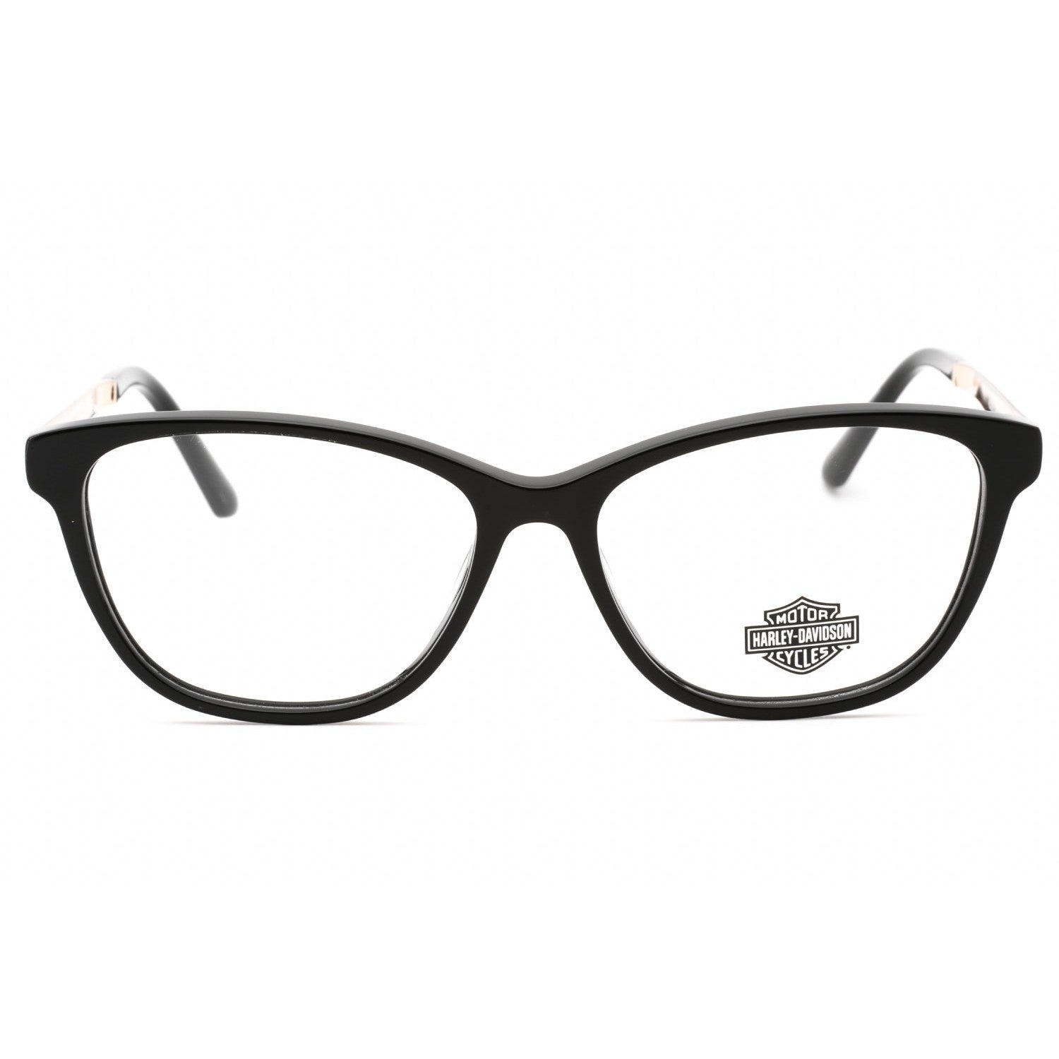 Harley Davidson HD0571 Eyeglasses shiny black / clear demo lens