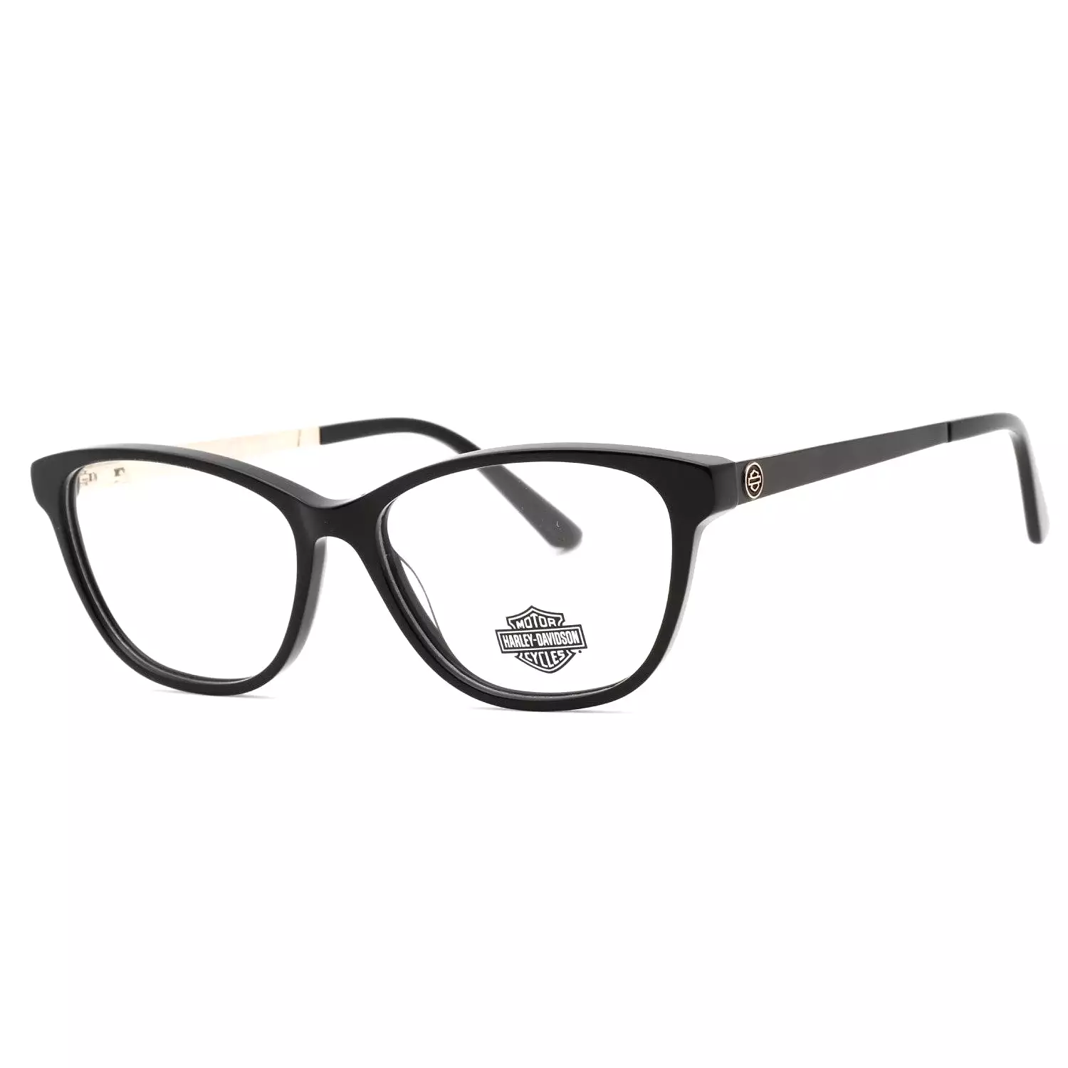 Harley Davidson HD0571 Eyeglasses shiny black / clear demo lens