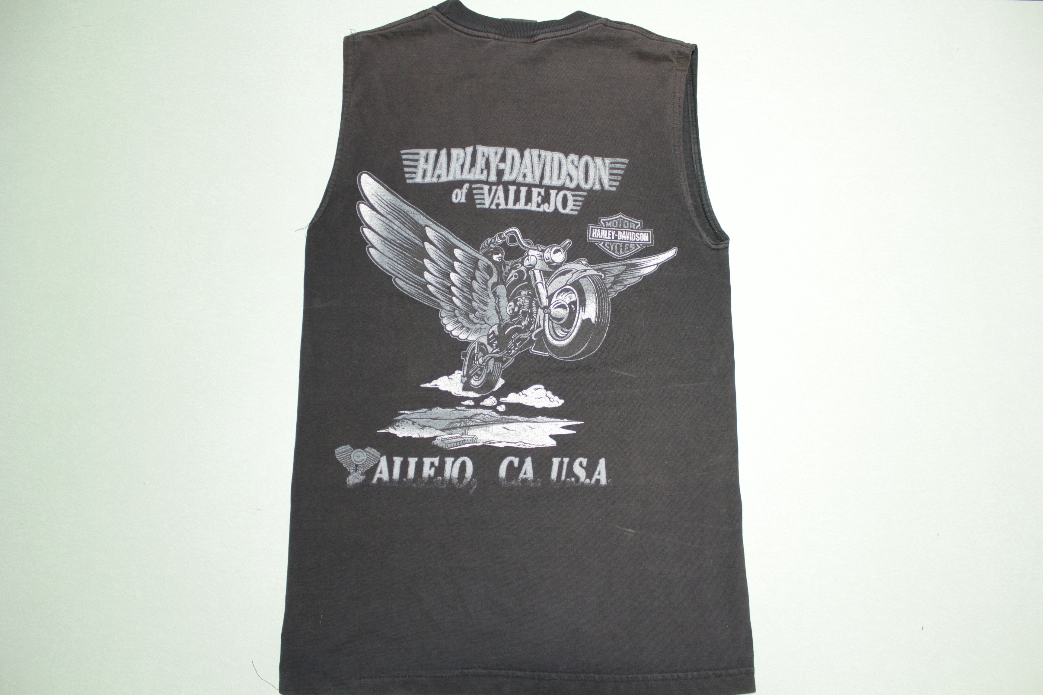 Harley Davidson Legendary Motorcycles Vallejo CA Muscle Sleeveless T-Shirt