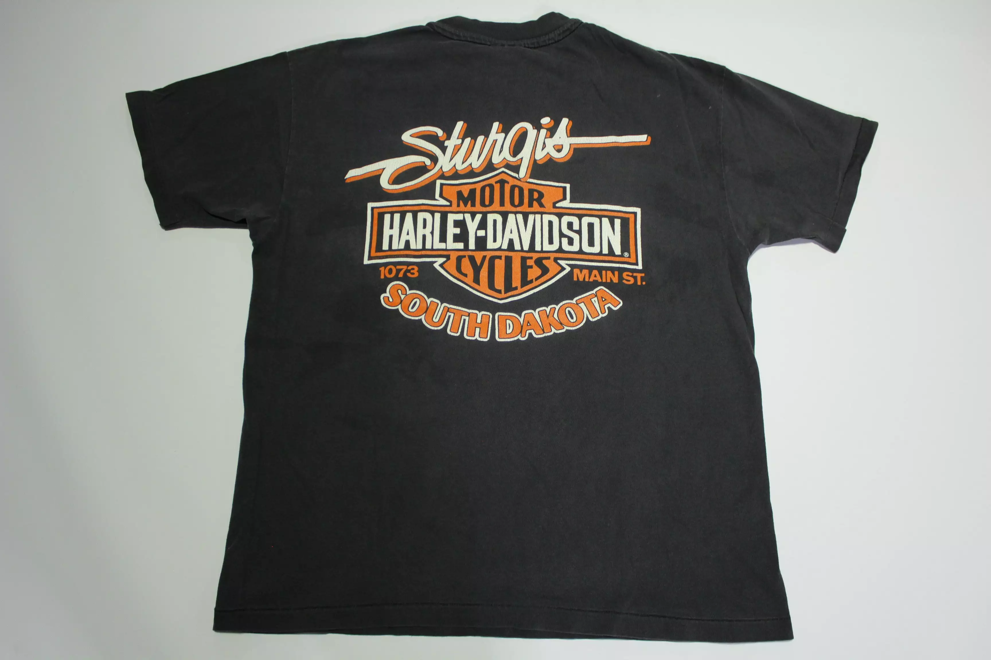 Harley Davidson Motorcycles Vintage 90's Flames Drag Strip Single Stitch Fear Not T-Shirt