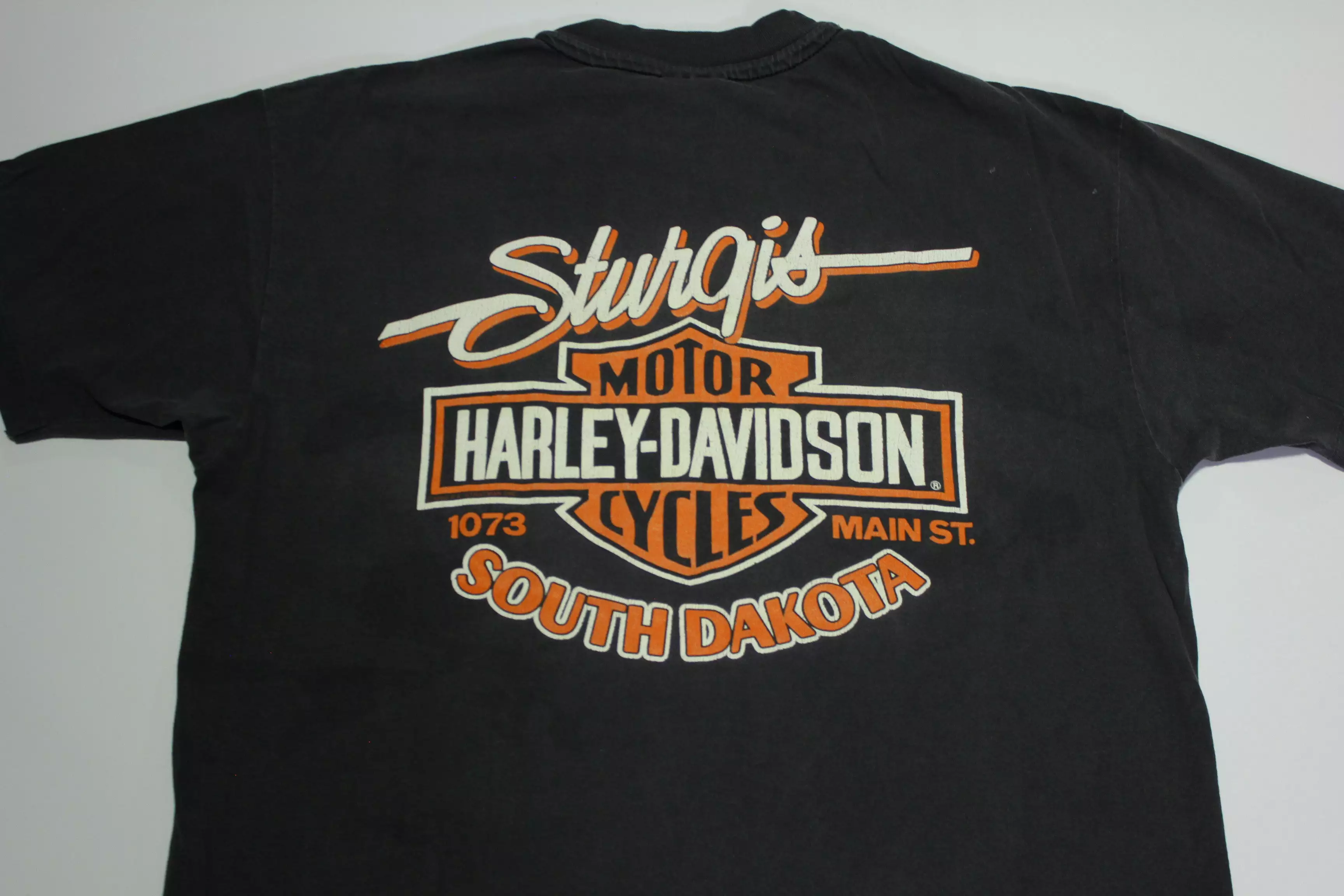 Harley Davidson Motorcycles Vintage 90's Flames Drag Strip Single Stitch Fear Not T-Shirt