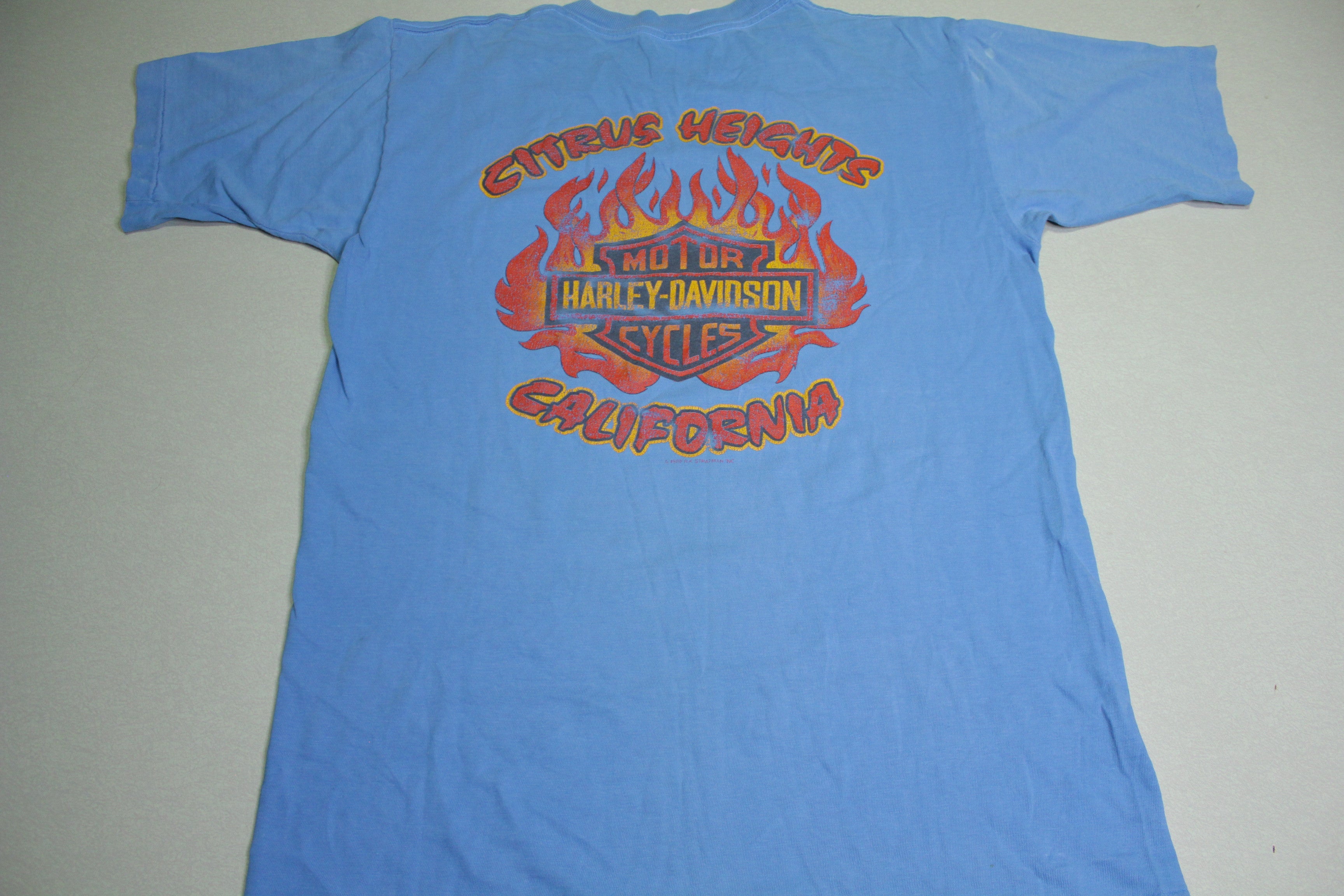 Harley Davidson Racing Vintage 80's Chris Carr Camel Pro Citrus Heights California T-Shirt