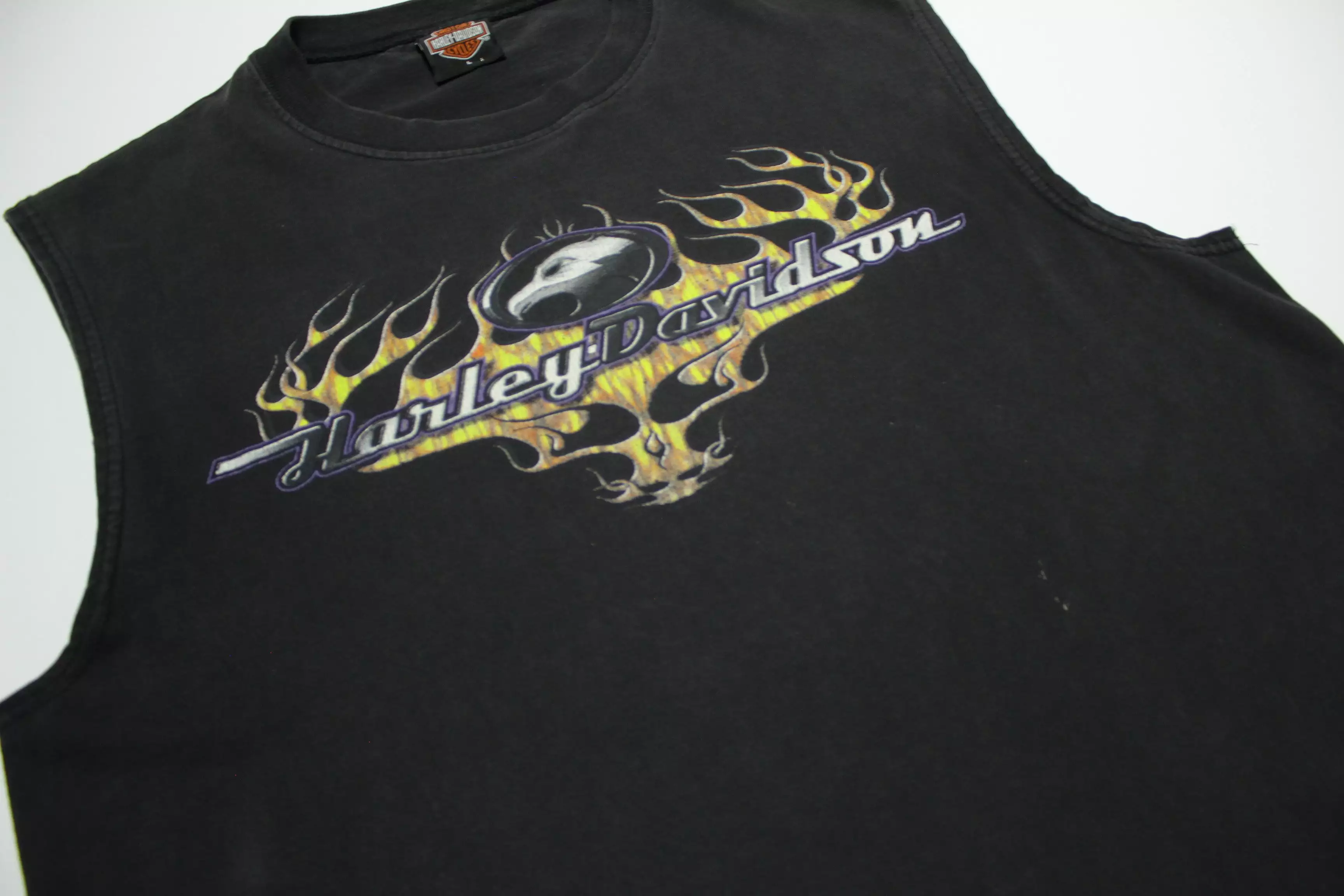 Harley Davidson Y2K Las Vegas Motorcycle Muscle T-Shirt