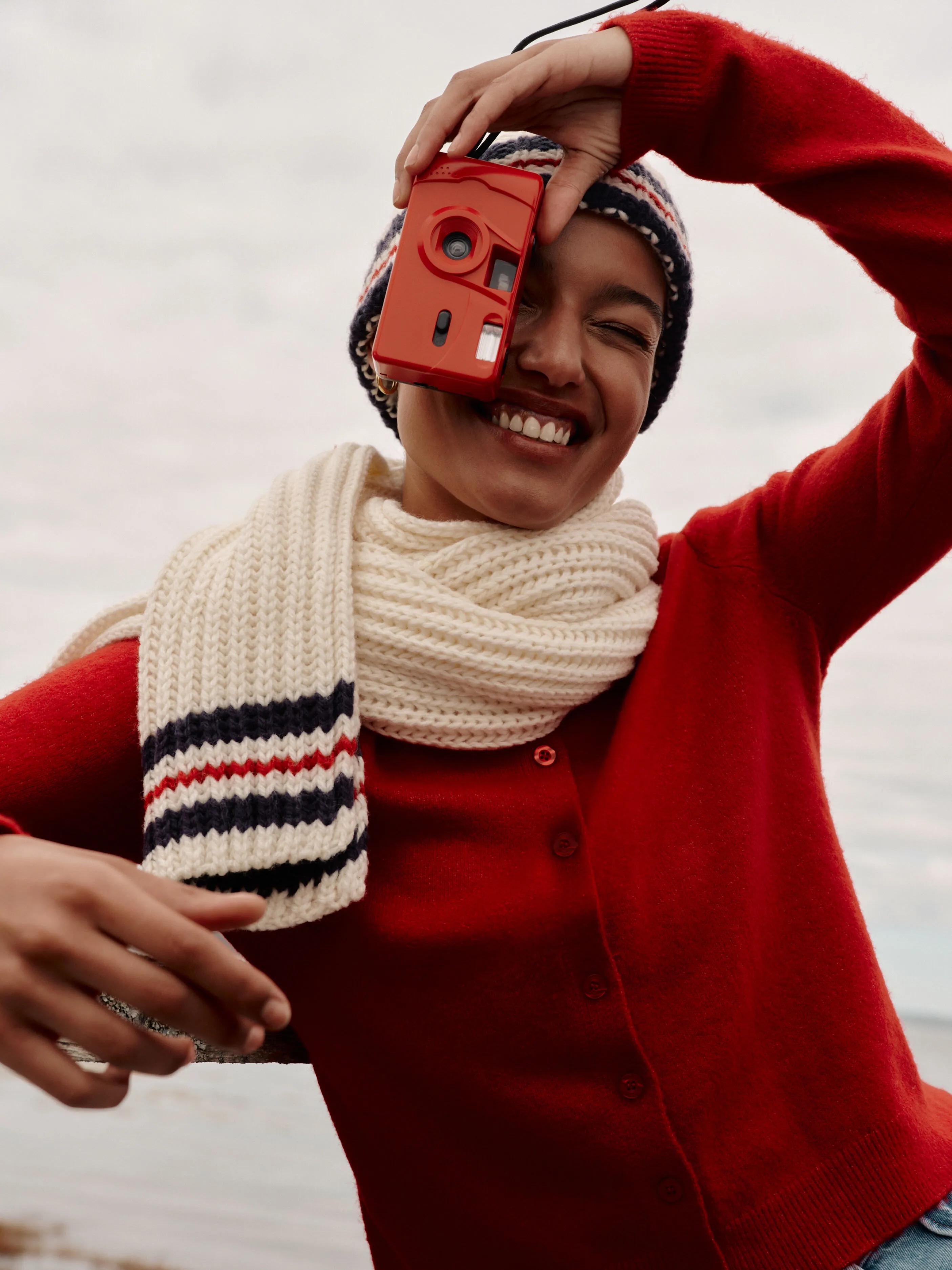 Haute Red Outlook Cardigan