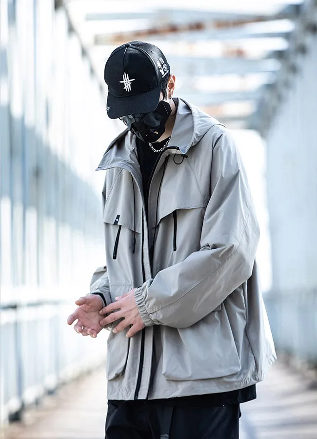 hooded cargo jacket