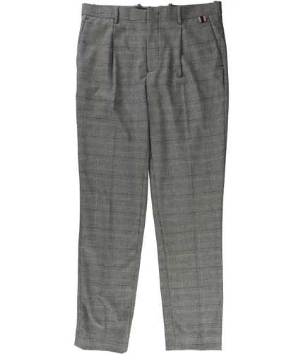 I-N-C Mens Plaid Pleated Dress Pants Slacks