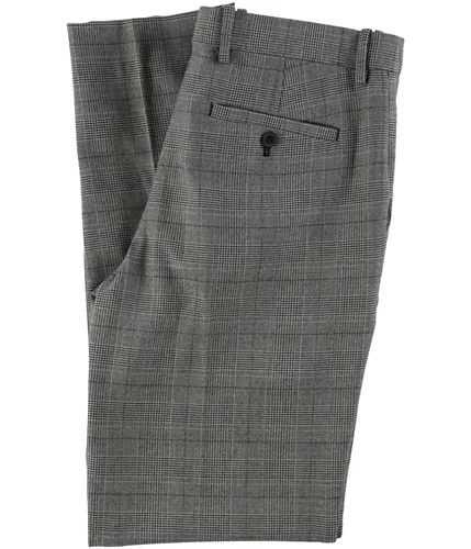 I-N-C Mens Plaid Pleated Dress Pants Slacks