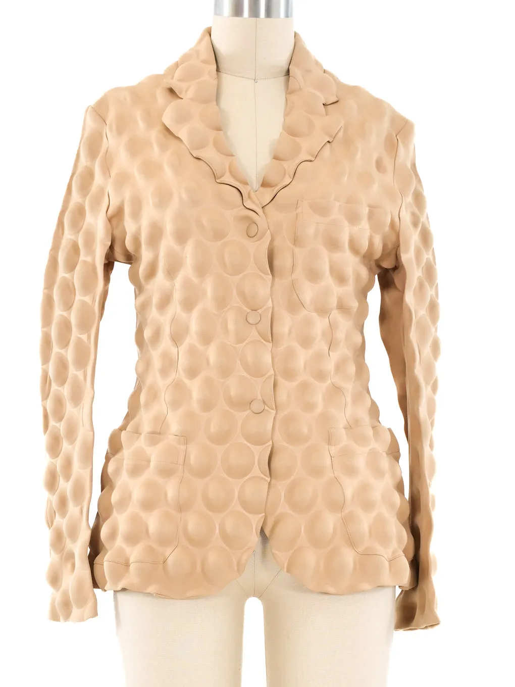 Issey Miyake Tan Bubblewrap Jacket