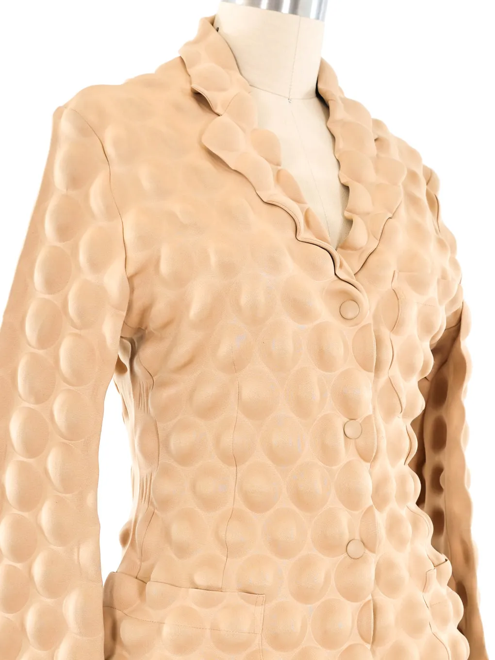 Issey Miyake Tan Bubblewrap Jacket