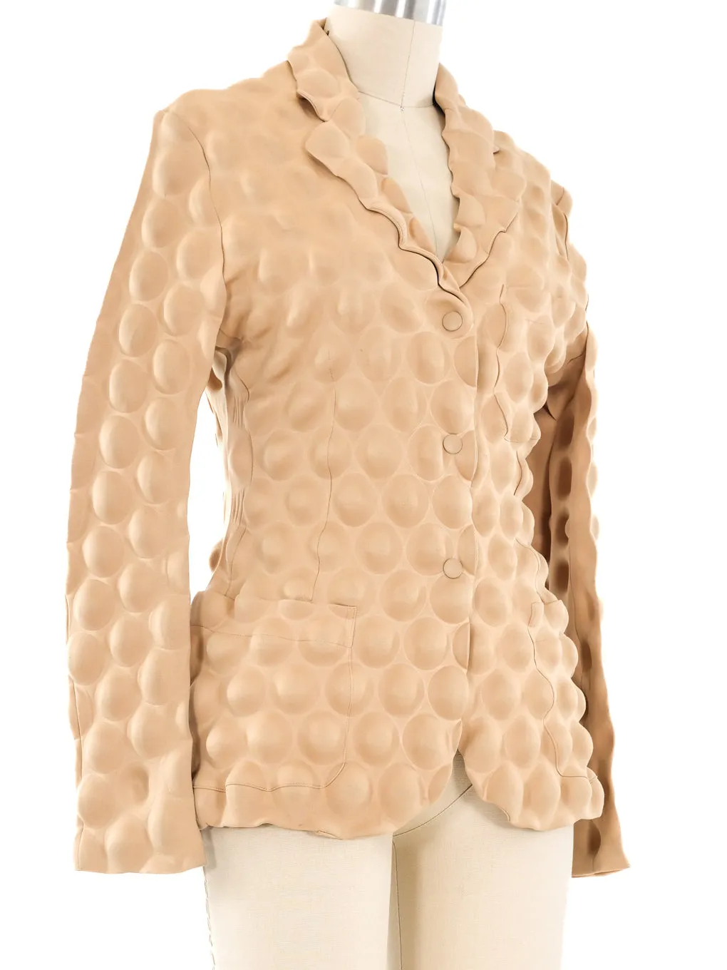 Issey Miyake Tan Bubblewrap Jacket