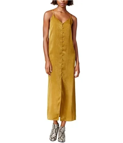 J.O.A. Womens Button-Down Slip Dress