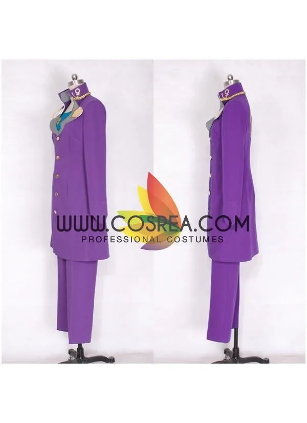 JoJo's Bizarre Adventure Josuke Higashikata Purple Cosplay Costume