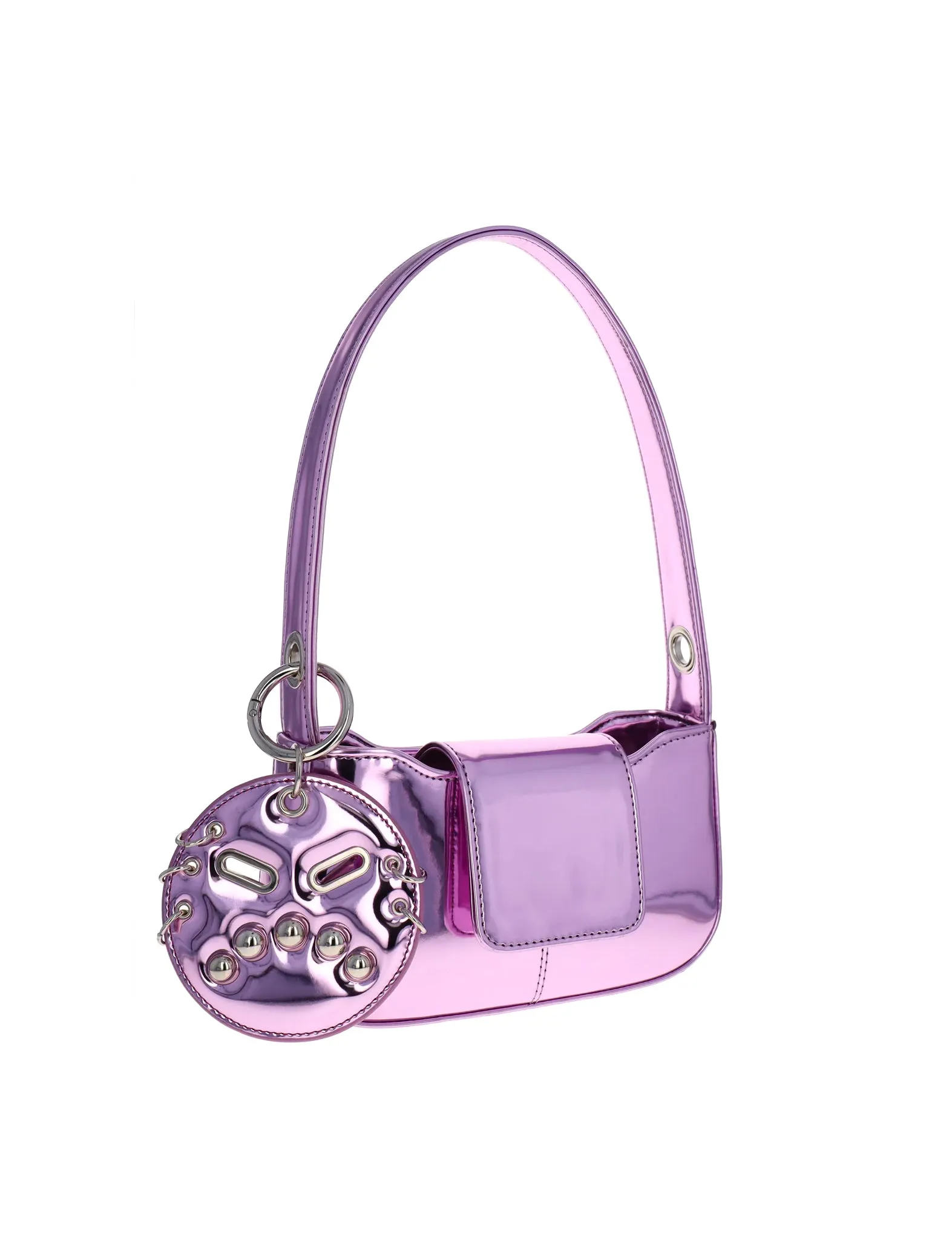 Justine Clenquet Dylan Metallic Pink Bag