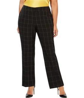 Kasper Womens Windowpane Casual Trouser Pants, TW1