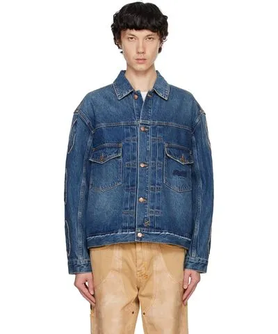 Ksubi Blue Doubledown Oh G Denim Jacket