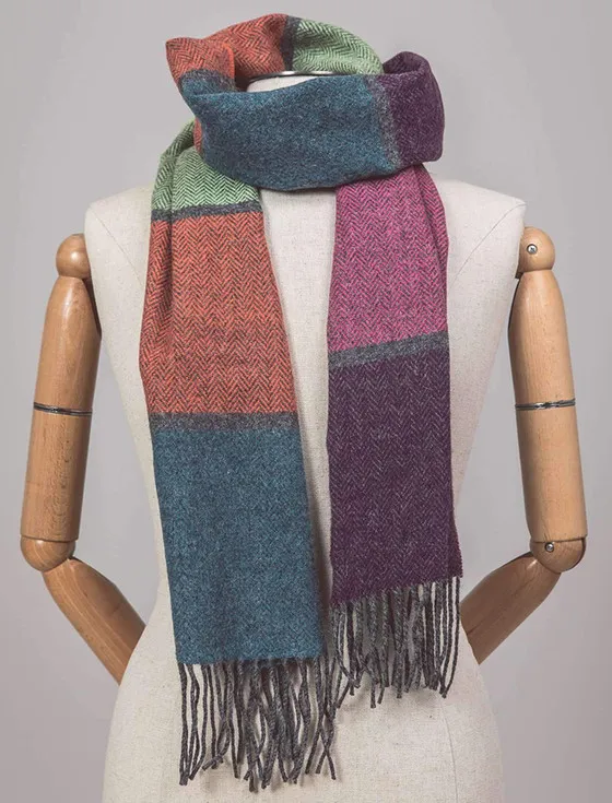 Lambswool Scarf - Contemporary Stripe