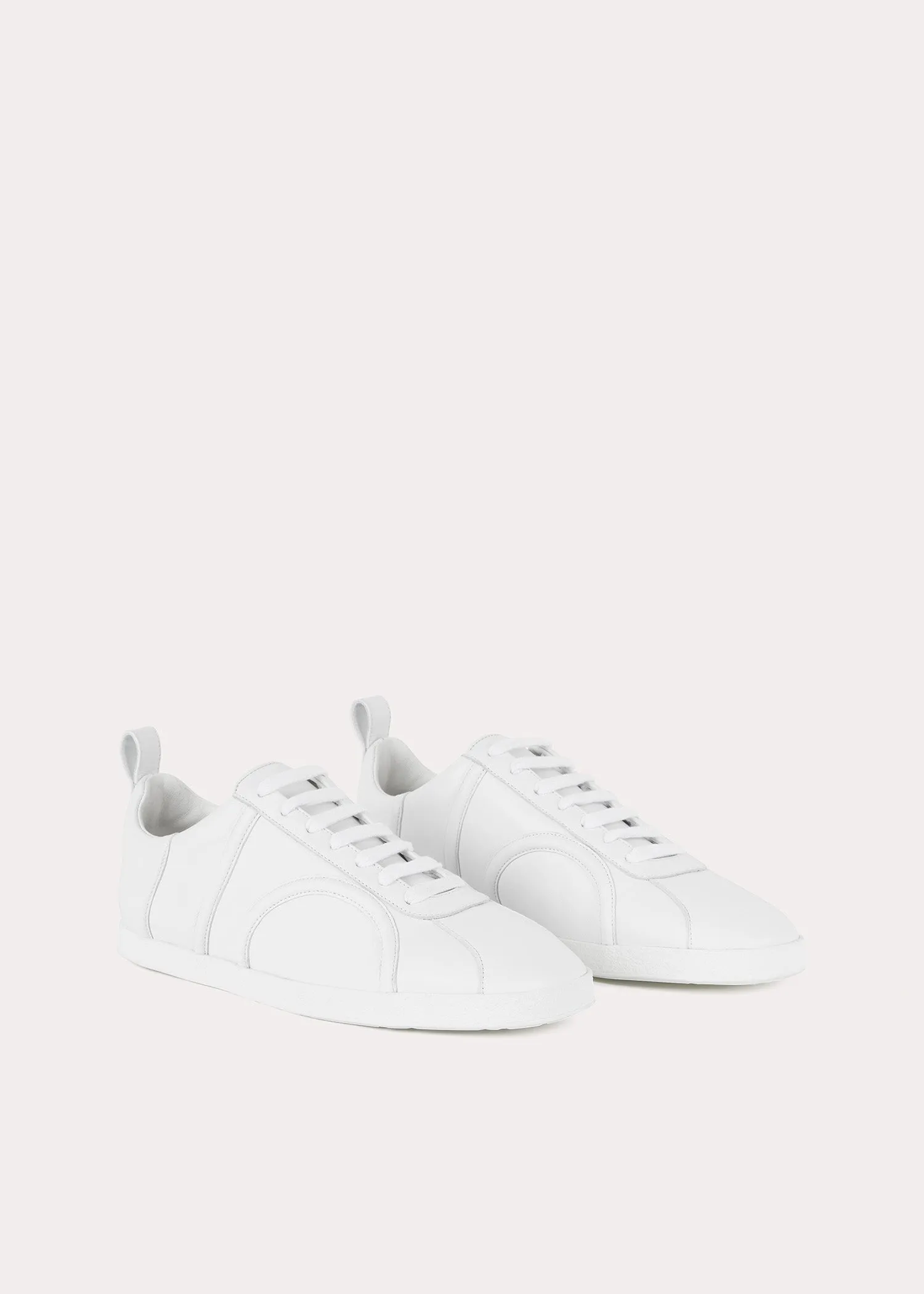 Leather sneakers white