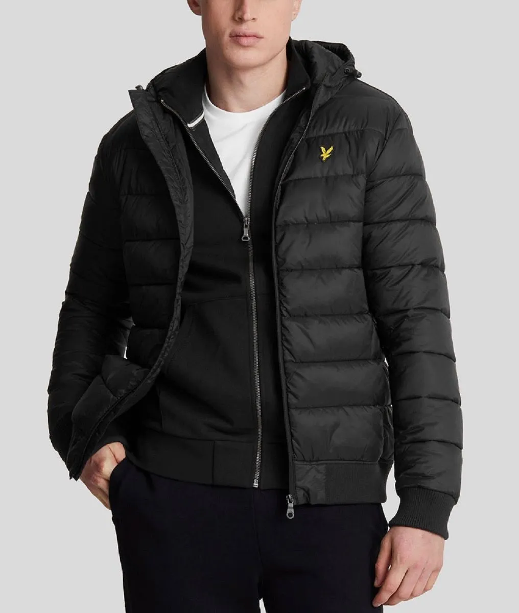 Lyle & Scott Wadded Quilted Jacket Jet Black