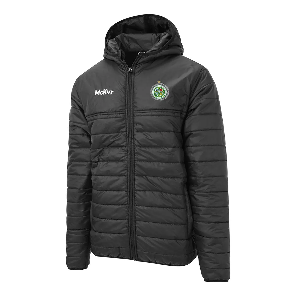 Mc Keever The Association of Irish Celtic Supporters Clubs Core 22 Puffa Jacket - Adult - Black