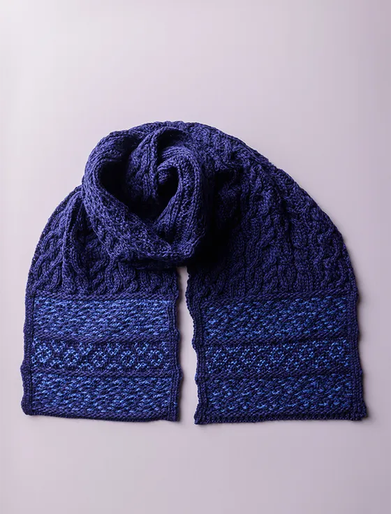 Mens Fairisle Merino Wool Scarf