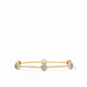 Milano Luxe Bangle Gold Iridescent Slate Blue - Medium by Julie Vos