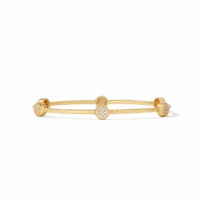 Milano Luxe Gold Pave Cubic Zirconia Medium Bangle Bracelet by Julie Vos