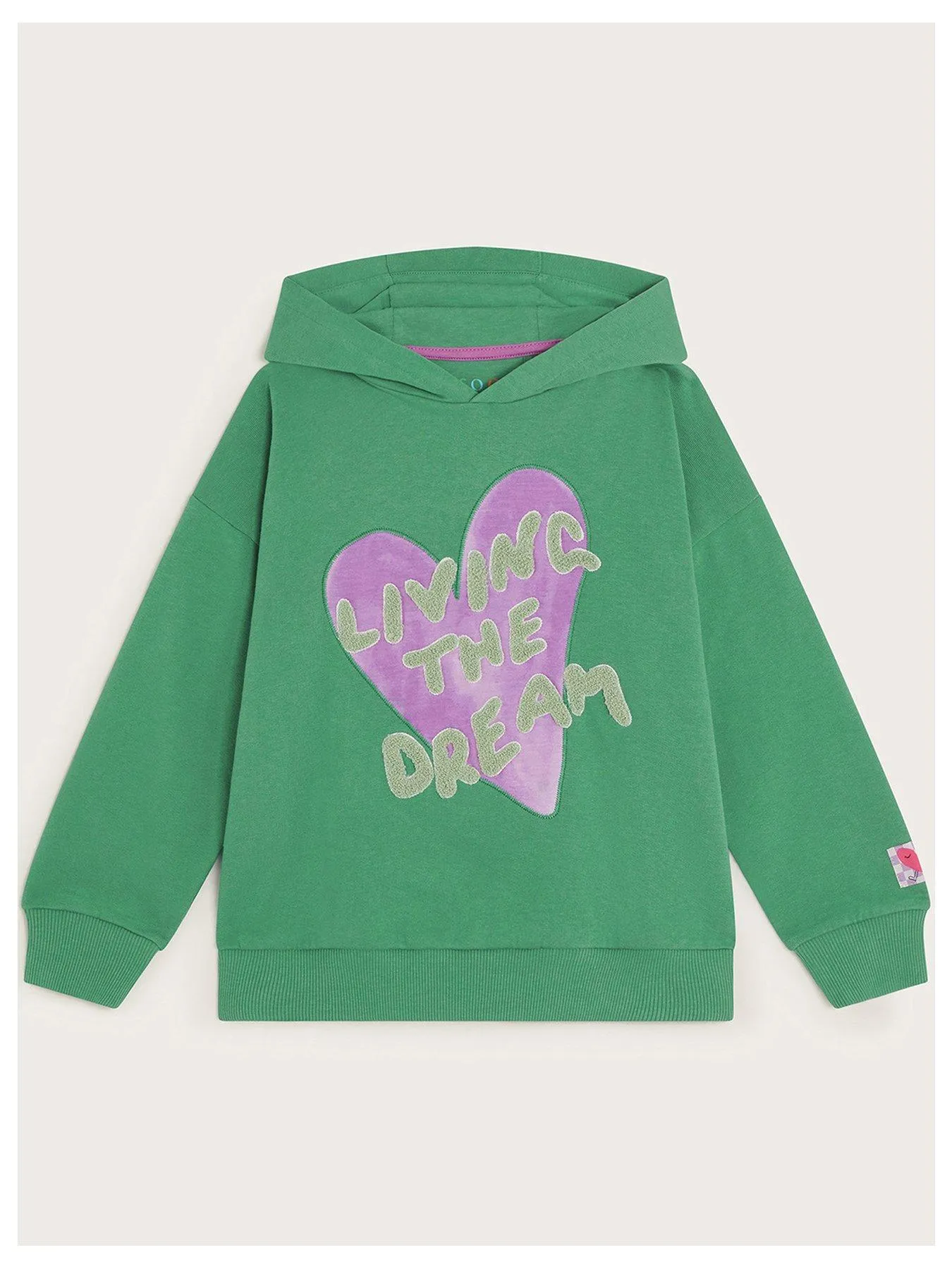 Monsoon Girls Living The Dream Hoodie - Green