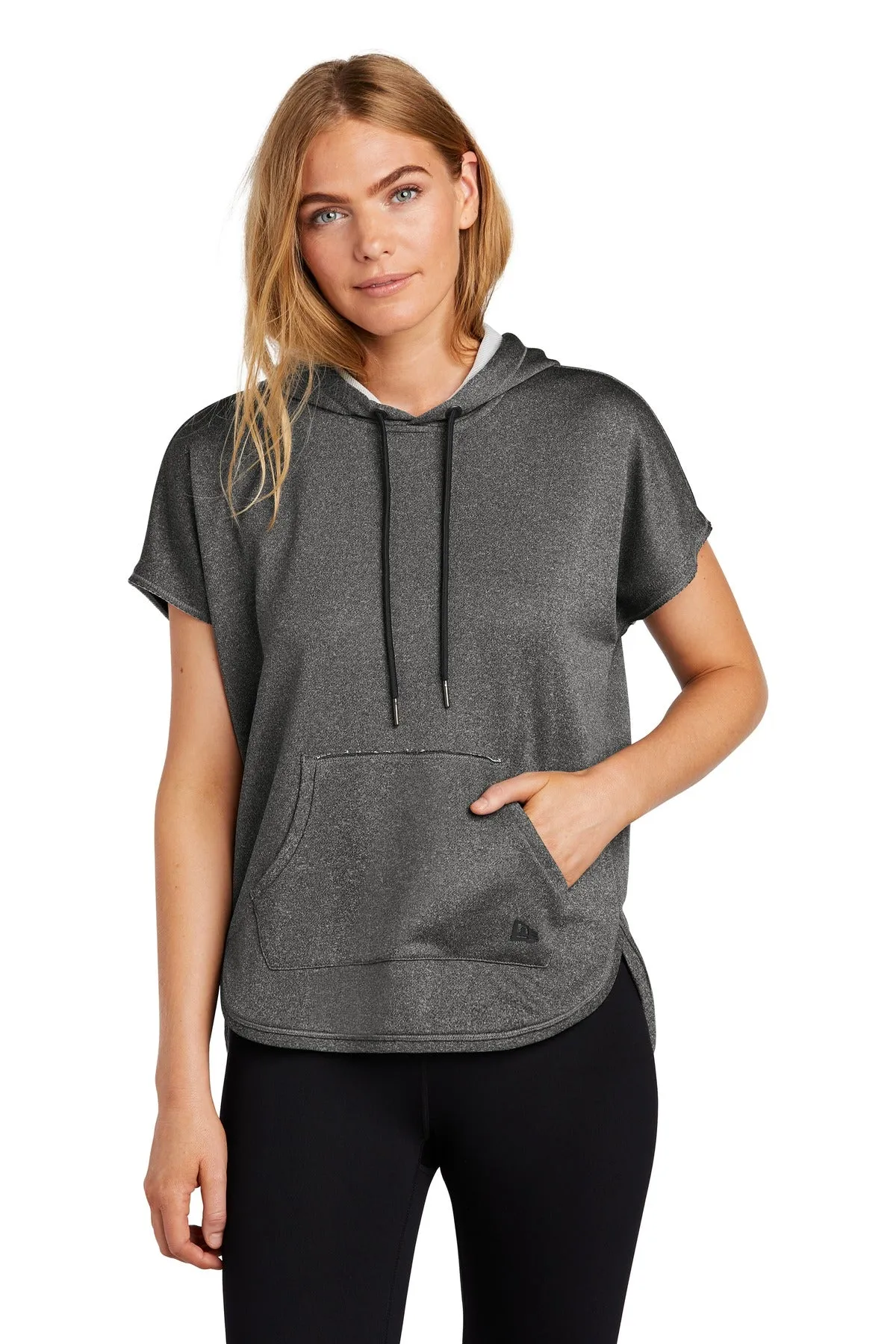 New Era Women's Performance Terry Short Sleeve Hoodie. LNEA533